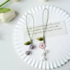 1pc Tulip Flower Keychain Phone Straps Charm Cute for Mobile Short Lanyard Hand Rope Keychain Backpack Pendant Mobile Pendant