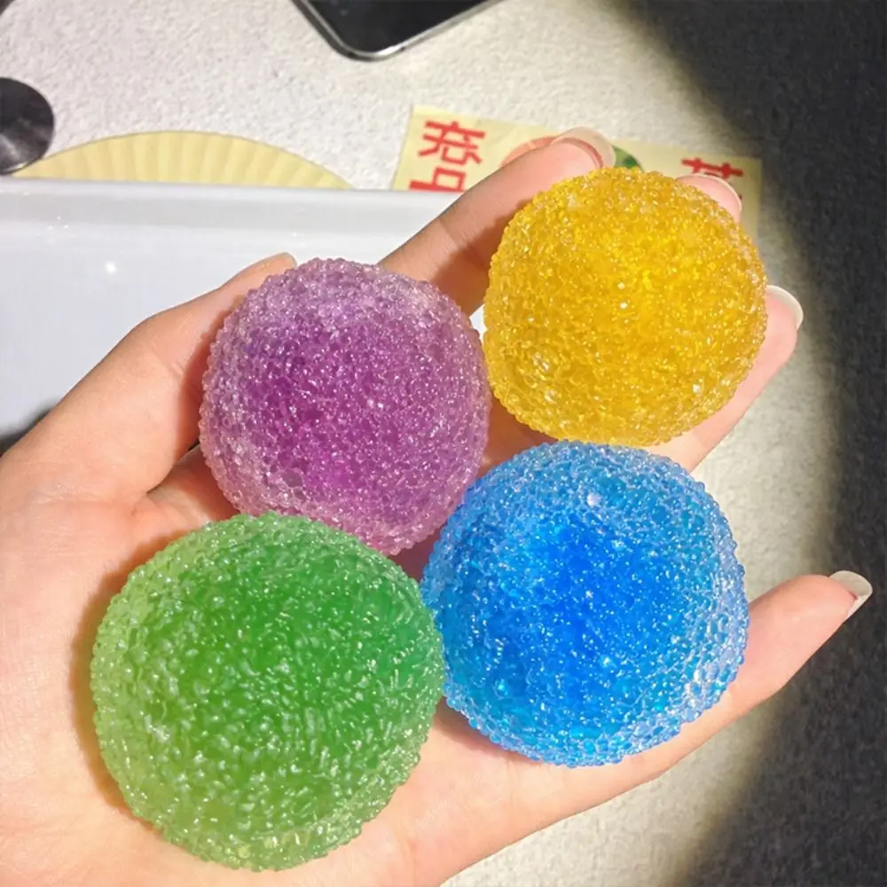 1pcs Colorful Non-rebound Squeeze Ball Soft Rubber Make Sounds Pinch Press Ball Stress Relief Pinata Filler Gift - Image 2