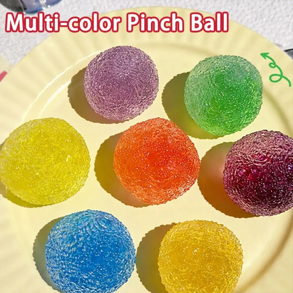 1pcs Colorful Non-rebound Squeeze Ball Soft Rubber Make Sounds Pinch Press Ball Stress Relief Pinata Filler Gift - Image 4