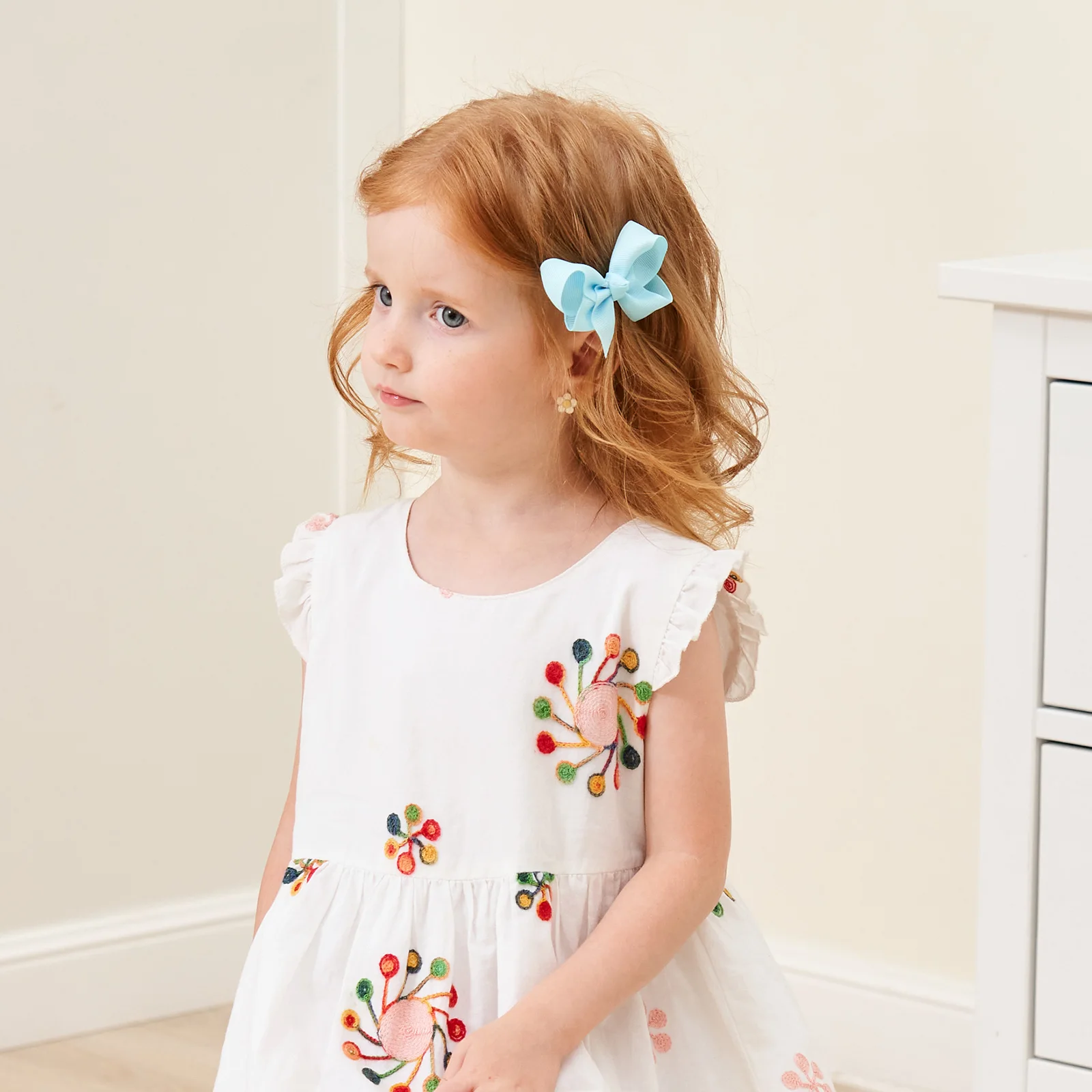 1pcs Solid Color Hair Bows with Clip for Baby Girls Boutique Plain Knot Ribbon Bowknot Hairpin Headwear Kids Hair Accessories - Image 4