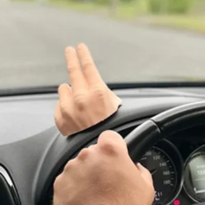 2 Finger Waving Hand Car Dashboard Decoration Salute Lazy Waver Gladiator Cherokee 3D Printed Dash Hand Waving For Auto interior