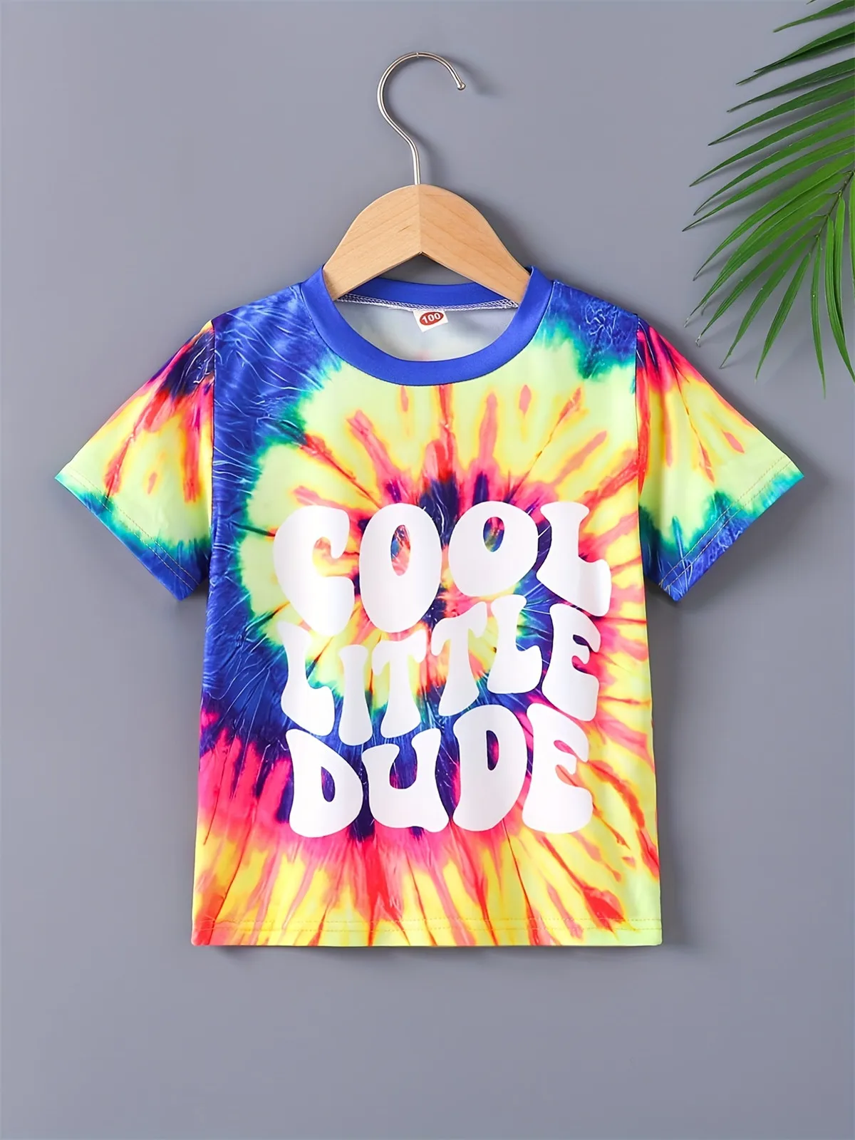 2024 Girl Summer Rainbow Tie Dye T-Shirt Short Sleeve Tee Top Crew Neck Clothes Child Girl Casual Outdoor Clothing Kids Tshirt - Image 6