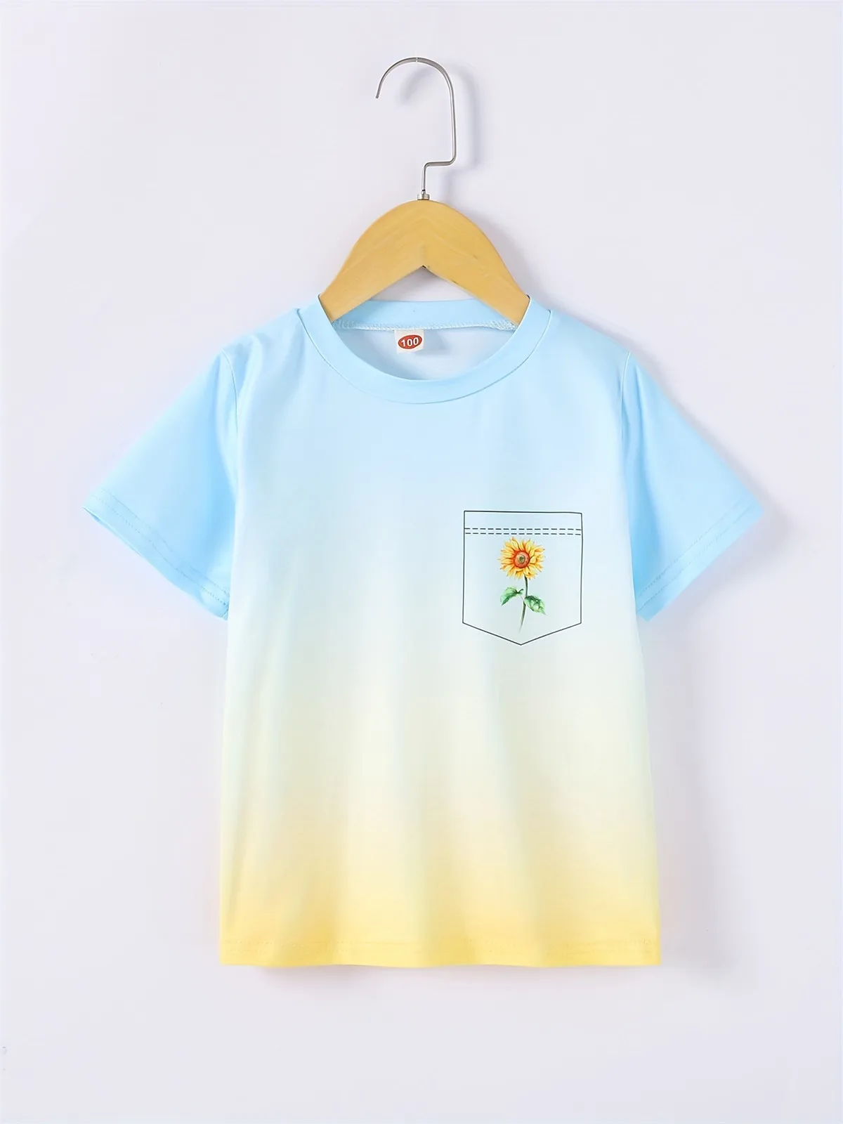 2024 Girl Summer Rainbow Tie Dye T-Shirt Short Sleeve Tee Top Crew Neck Clothes Child Girl Casual Outdoor Clothing Kids Tshirt - Image 4
