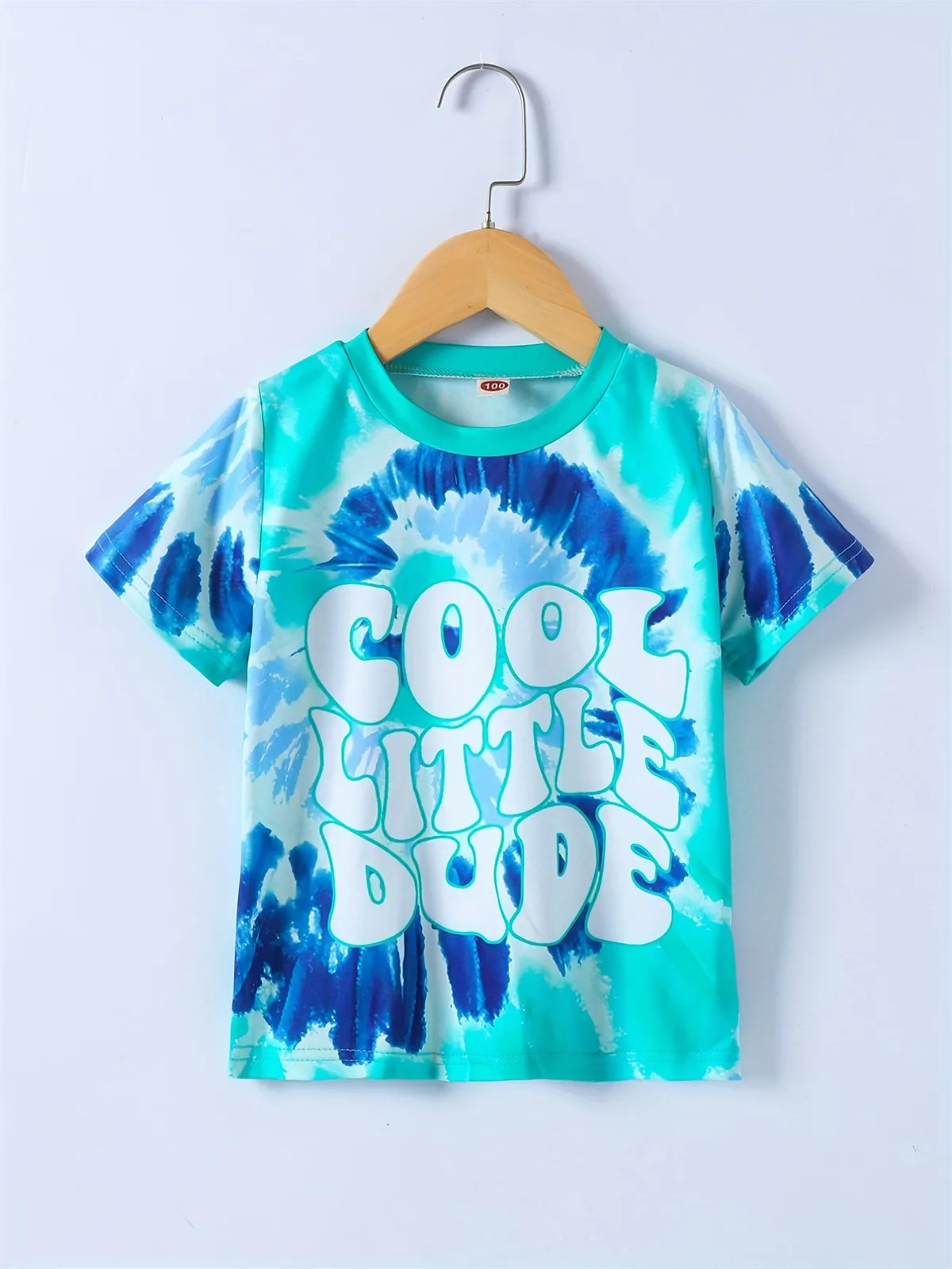 2024 Girl Summer Rainbow Tie Dye T-Shirt Short Sleeve Tee Top Crew Neck Clothes Child Girl Casual Outdoor Clothing Kids Tshirt - Image 5