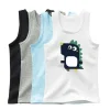 2024 Summe Children Vests for Boys Clothing Cartoon Dinosaur Print Kids Sport Causal Tank Tops Baby Cute Clothes