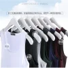 2024 Summer Plus Size Men Clothing Women Solid Square Neck Ribbed Tank Top Camisole Men Clothing Singlets Basic Elastic Tank Top