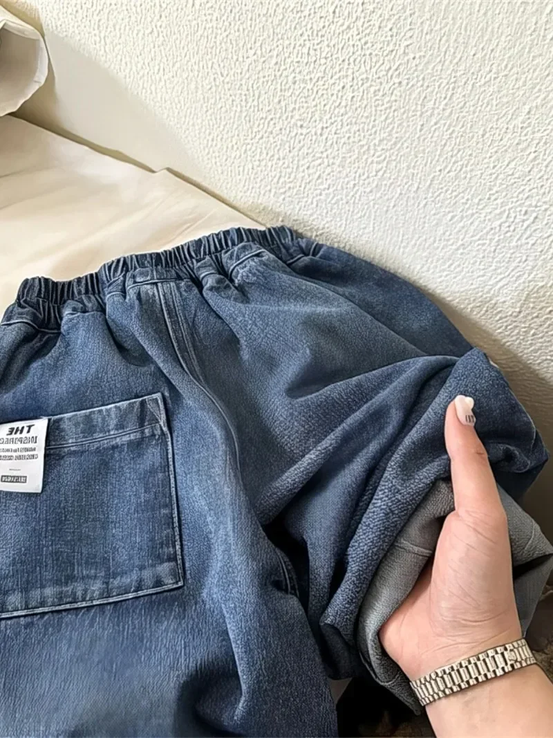 2025 Spring Summer Children's Clothes Girls Jeans Cotton Loose Baby Boys Harem Pants 1-7Year Toddler Kids Casual Denim Trousers - Image 6