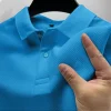 2026 New Hot Sale Men's Summer Casual Breathable Comfortable Polo Shirt Men's Solid Color High Quality Short Sleeve T-Shirt ﻿gym