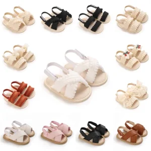 2026 New Summer Baby Sandals Breathable Soft Sole First Walkers for Infants Boys Girls 0-18 Months