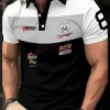 2026 Summer Men's Polo Shirt with Letter Print Breathable Lightweight Casual Fashionable Outdoor Men's Clothing