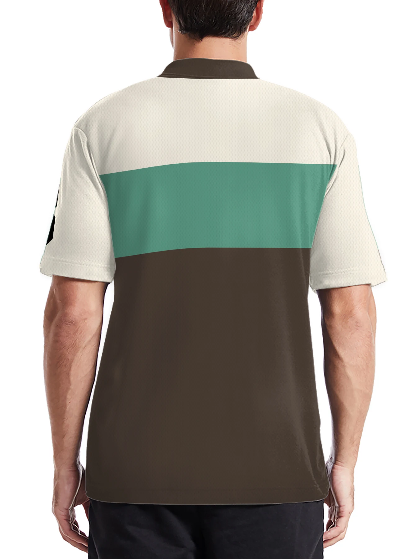 2026 Summer Men's Polo Shirt with Letter Print Breathable Lightweight Casual Fashionable Outdoor Men's Clothing - Image 4