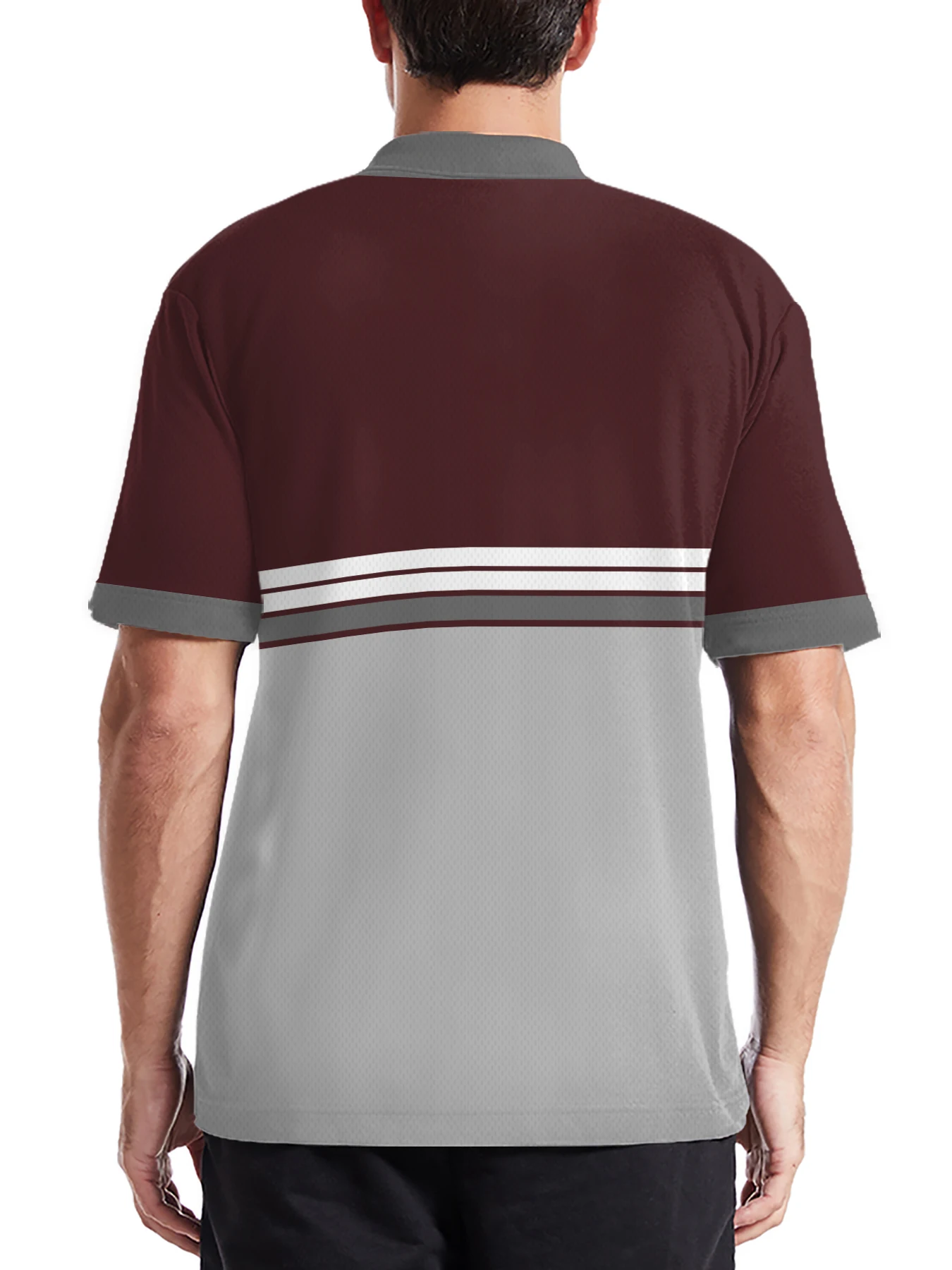 2026 Summer Men's Polo Shirt with Stripes Print Breathable Lightweight Casual Fashionable Outdoor Men's Clothing - Image 6