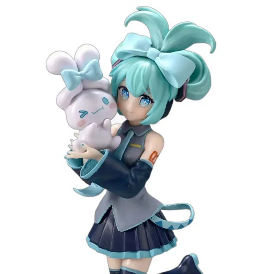 20CM Anime Hatsune Miku X Cinnamoroll Figure Anime Peripheral Collectible Models Decorative Decorations Children Kawaii Gift - Image 6