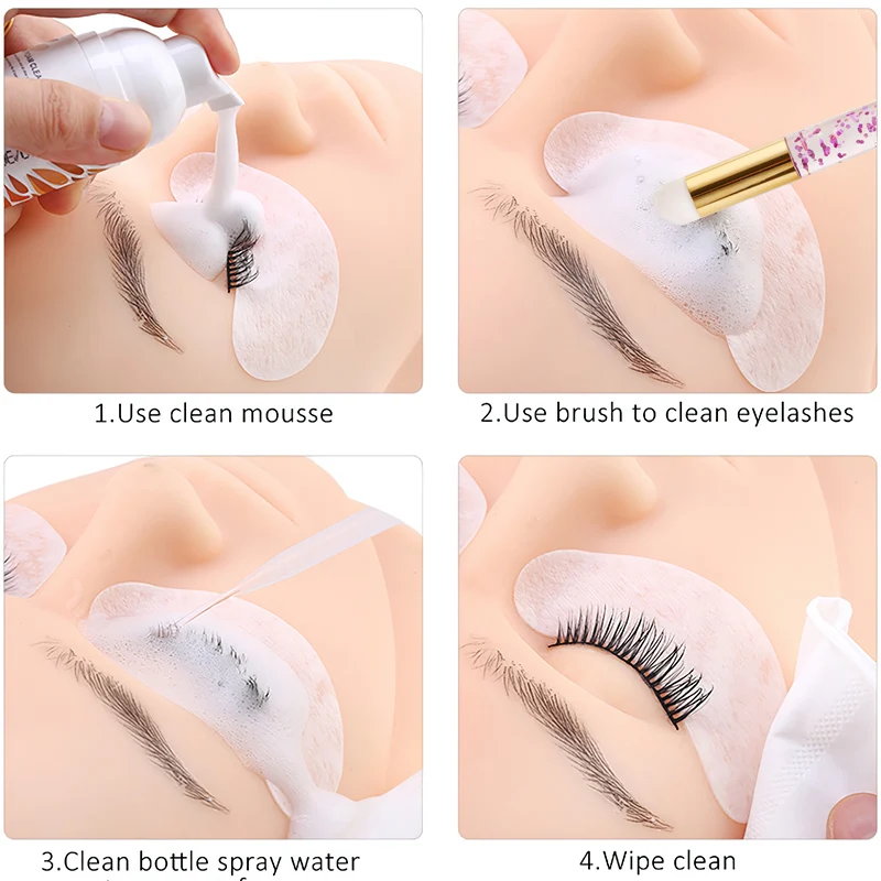 2/5/10pcs Eyelash Cleaning Brush Lash Shampoo Brushes Nose Pore Blackhead Remover Deep Clean For Eyelash Extensions Makeup Tools - Image 4