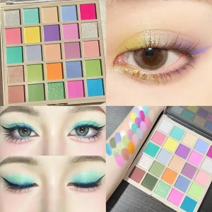 25color Eyeshadow Palette Macaron Matte Shimmer Eye Shadow Lucky Color Beauty Eye Makeup Cosmetic Shimmer Eye Shadow