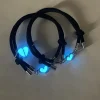 2PCS Glow in the Dark Love Heart Couple Bracelets Luminous Woven Braided Bracelet For Women Men Friendship Love Jewelry Gift