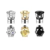 2PCS Magnetic Ear Clips Stud Earrings Non Piercing Strong Magnet Fake Piercing Women Men Jewelry Clip Earrings for Kids Girls