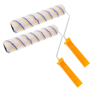 2Pcs 300Mm High Quality Small Roller Brush With Handle Paint Roller Cover Wall Paint Brush Reusable Professional Handheld