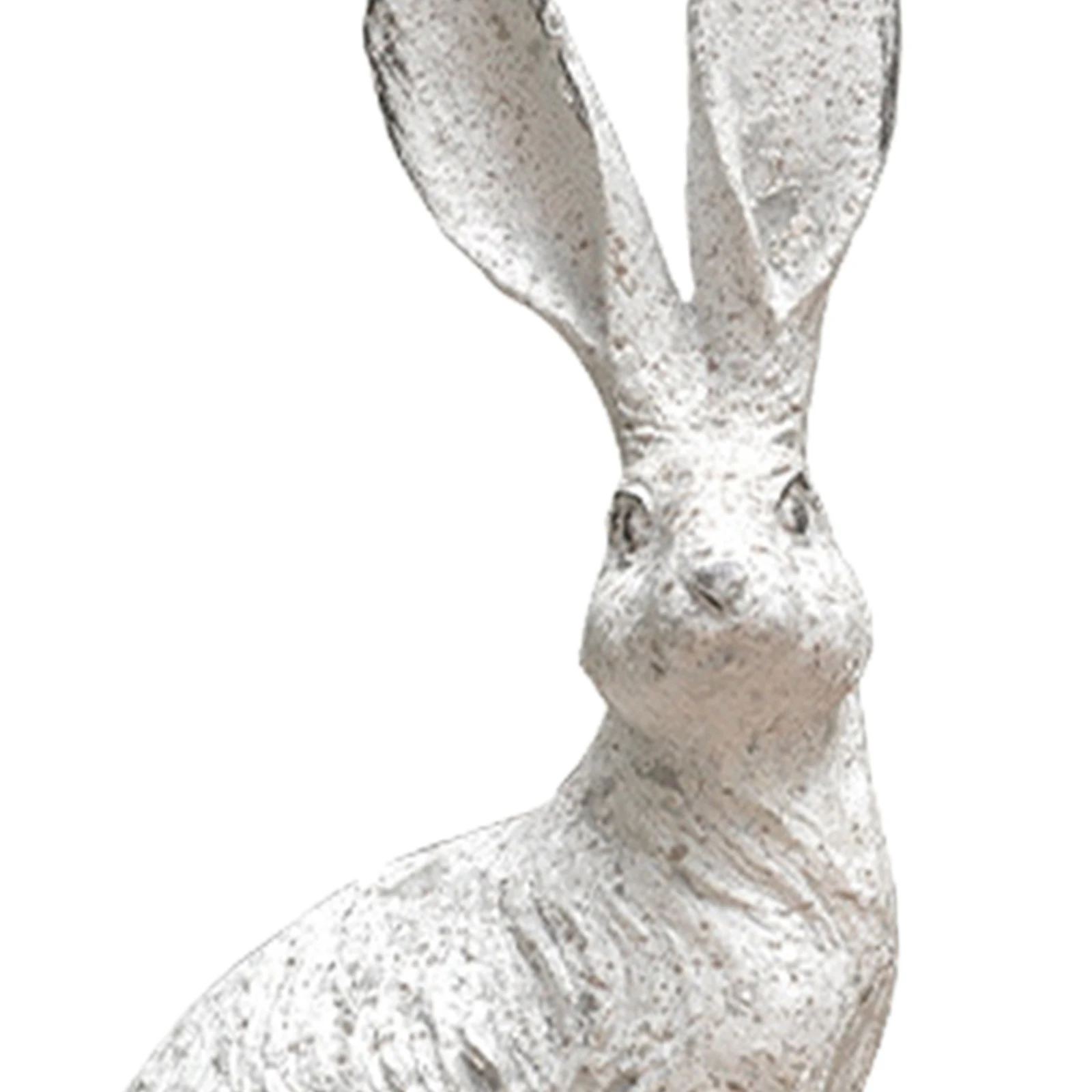 2Pcs Garden Statues Rabbit Statues Home Decor Rabbit Sculptures Resin Statues for Bedroom Indoors Courtyard Bookshelf Office - Image 6