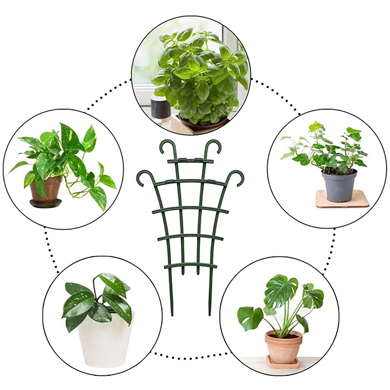 2Pcs Mini Garden Growing Plant Climbing Shelf Trellis Vegetables Flowers Support Plant Pot Frame Garden Decorative Plant Cages - Image 2