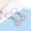 2Pcs Shopping Trolley Remover Key Ring Token Chip With Carabiner Hook Practical Metal Portable Durable Universal Supermarket