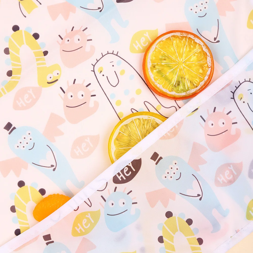 2pcs Cartoon Baby Bibs Waterproof Newborn Bandanas Feeding Baby Burp Cloths Girls Boys Saliva Towel Print Apron - Image 4