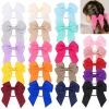 3.15inches Solid Color Hair Ribbon Hair Band for Girls Toddler Cheer Up Bows Head Rope Kids Headwear Ponytail Hair Accessories