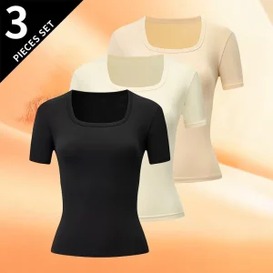 3/1 piece summer fashion simple women's short sleeved comfortable plus size casual sports base shirt youth versatile T-shirt