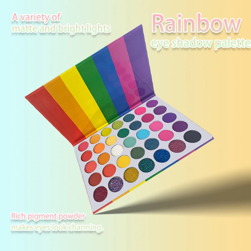 35-Colors Eyeshadow Palette-Sparkling Eye Makeup for Club & Nightlife Looks,Long-Lasting Highlighters Eyeshadow Makeup Cosmetics - Image 3