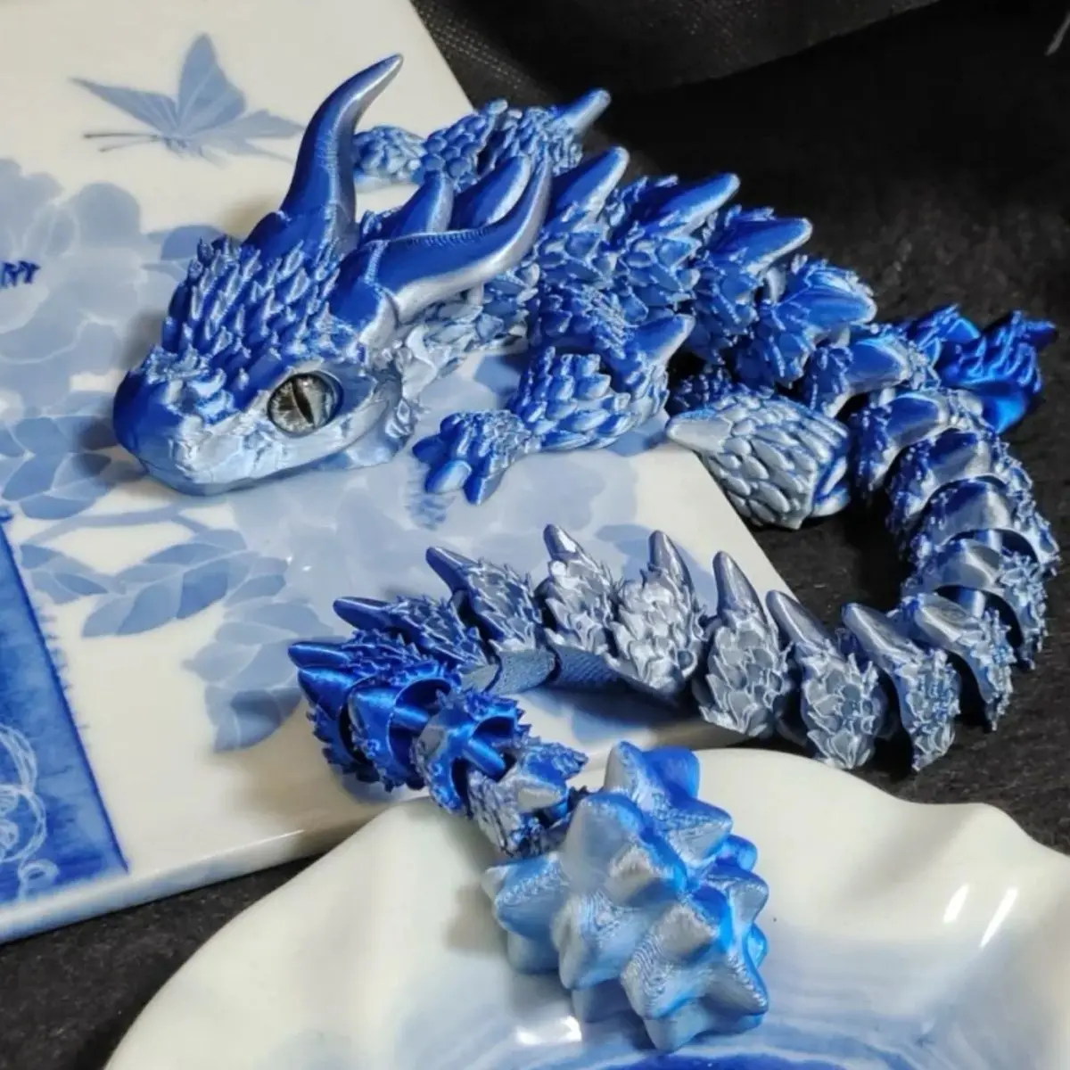 3D Printed Magic Dragon Movable Joint Fidget Toy Rotatable Articulated Office Desktop Ornament Adults Kid Toy Crafts Gift - Image 3