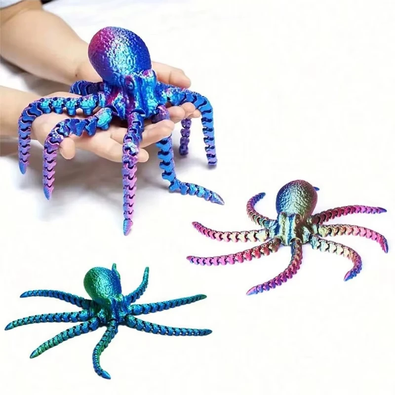 3D Printed Spider Figures Simulated Animal Model Movable Retractable Joint Toy Christmas Children'S Gift Home Desktop Decor - Image 3