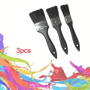 3pcs Thickened Paint Brush Apply Evenly Cleaning Tool Plastic Handle Brush Plastics Solid Wall Brushing Tools Wall Painting