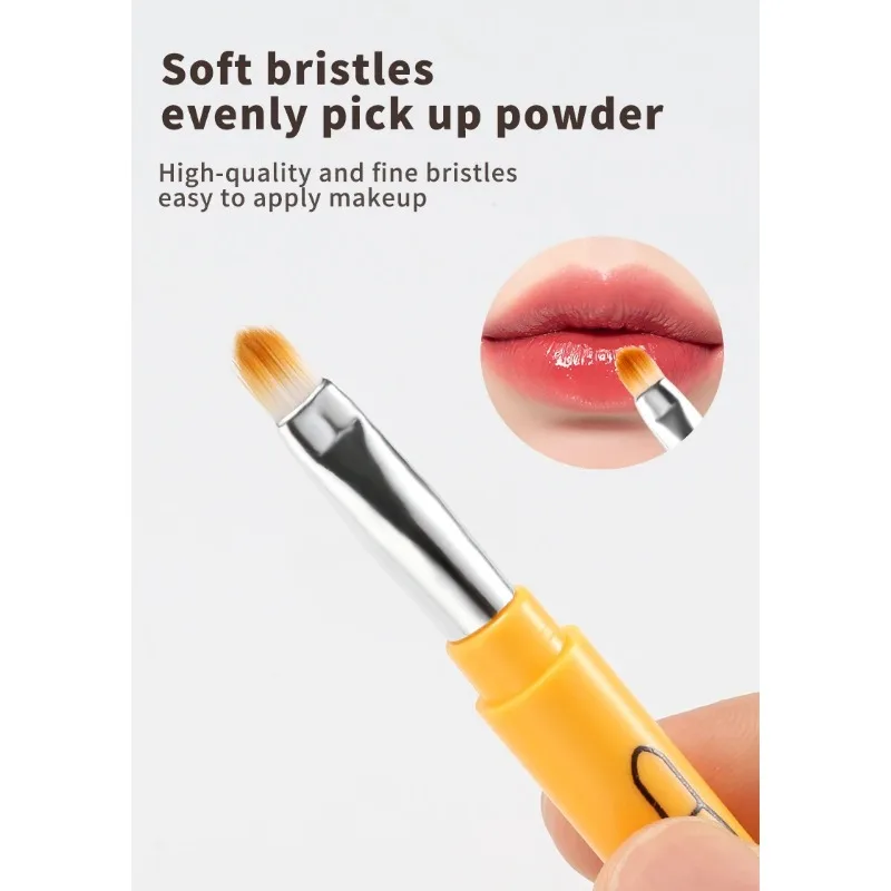 4 IN 1 Multifunctional Makeup Brushes Set Makeup Gadget Detachable Lip Eyeshadow Brush Sponge Eyeshadow Brush for Home Travel - Image 6