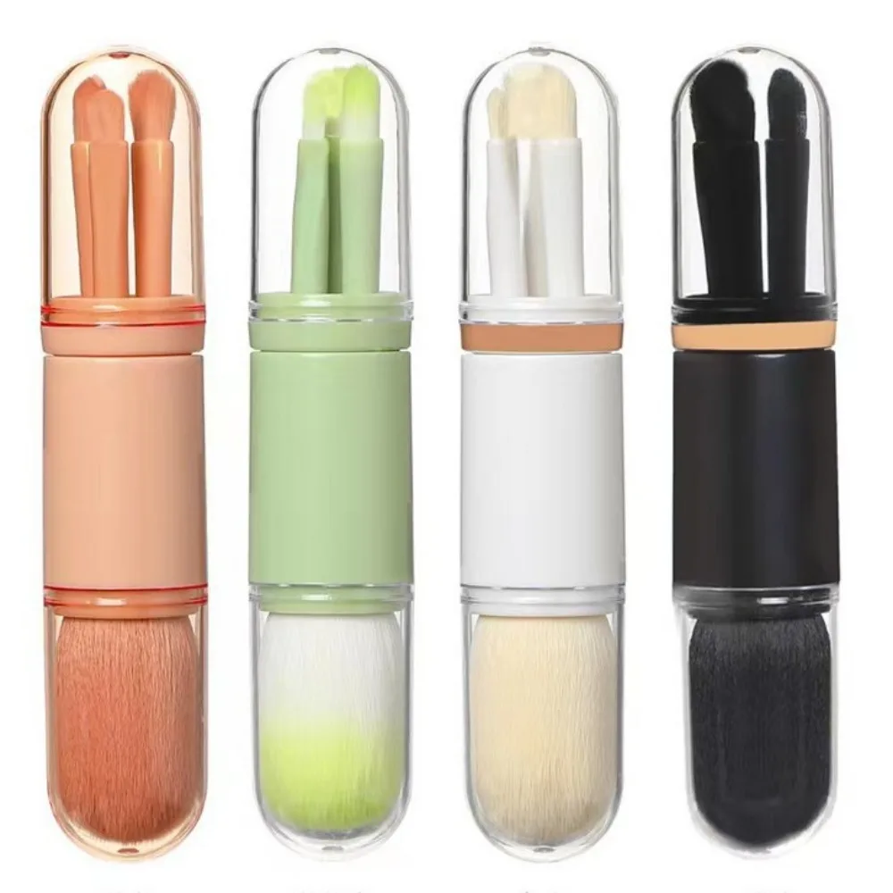 4-in-1 Makeup Set Beauty Tools Mini Set Brush Skin Tone Telescopic Brush Portable Makeup Brush beauty tools - Image 5