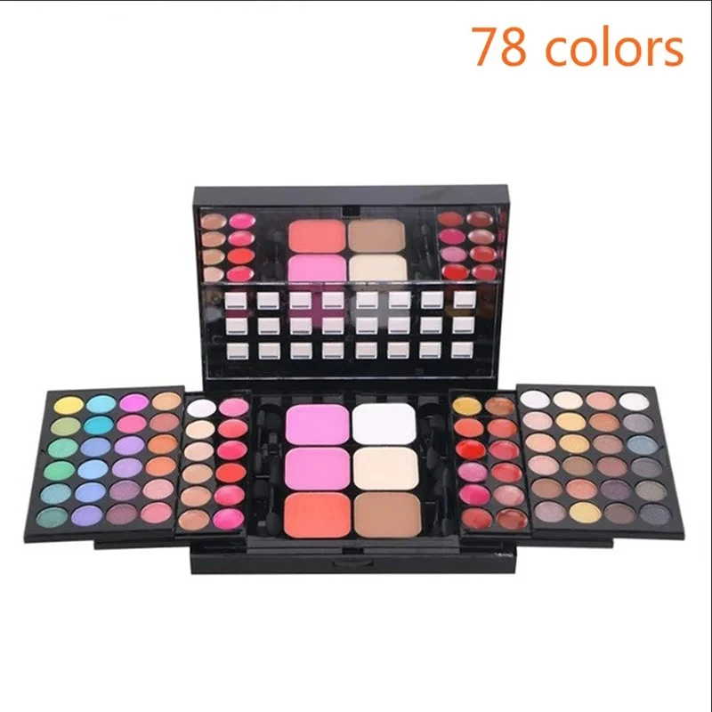 40/74/78 Colors Glitter Eyeshadow Palette Matte Waterproof Long Lasting Pressed Powder Cosmetics Kit Fashion Women MakeUp Tools - Image 2