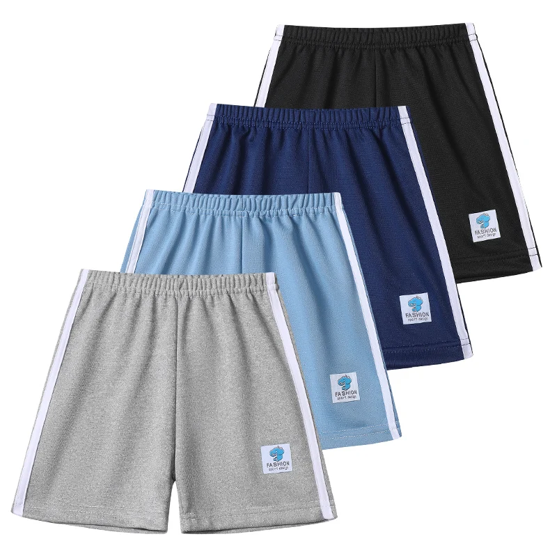 4/1 Pcs Summer Children's Candy Colored Basic Simple And Versatile Shorts For Boys And Girls Loose Sports Running Casual Pants - Image 2