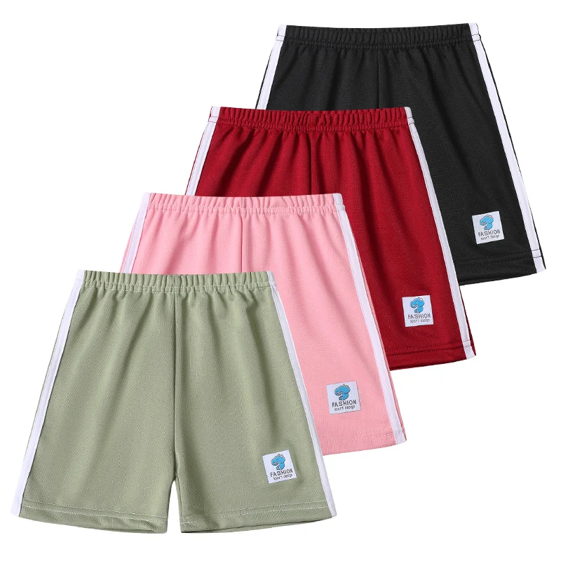 4/1 Pcs Summer Children's Candy Colored Basic Simple And Versatile Shorts For Boys And Girls Loose Sports Running Casual Pants - Image 3