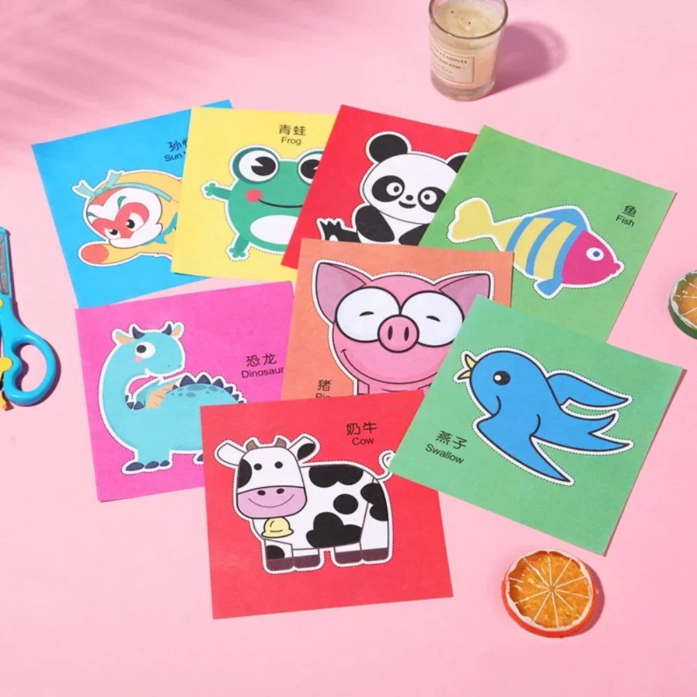 48Pcs Handmade Paper Cut Book Kids Craft Toys DIY Cartoon Scrapbooking Paper Art Toys Kids Learning Toys for Children Gifts - Image 3