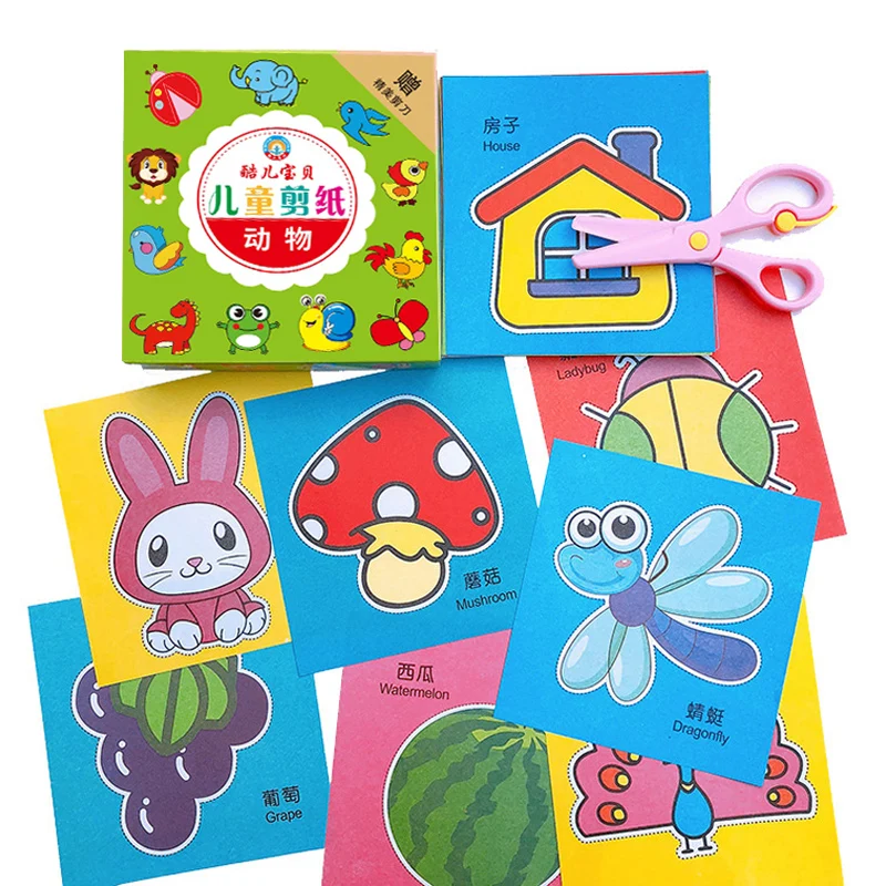49/91Pcs Children DIY Handmade Paper Cutting Set Early Education Scissor Skills Practice Preschool Educational Toy - Image 2