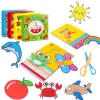 49/91Pcs Children DIY Handmade Paper Cutting Set Early Education Scissor Skills Practice Preschool Educational Toy