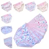 4pcs/Lot Soft Breathable Cotton Kids Panties Cute Print Girls Briefs Healthy Underwear Size 2-12T