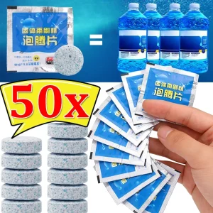 5-50PCS Car Effervescent Tablets Solid Cleaner Car Windscreen Cleaner Tablet Auto Wiper Solid Cleaning Concentrated Tablets
