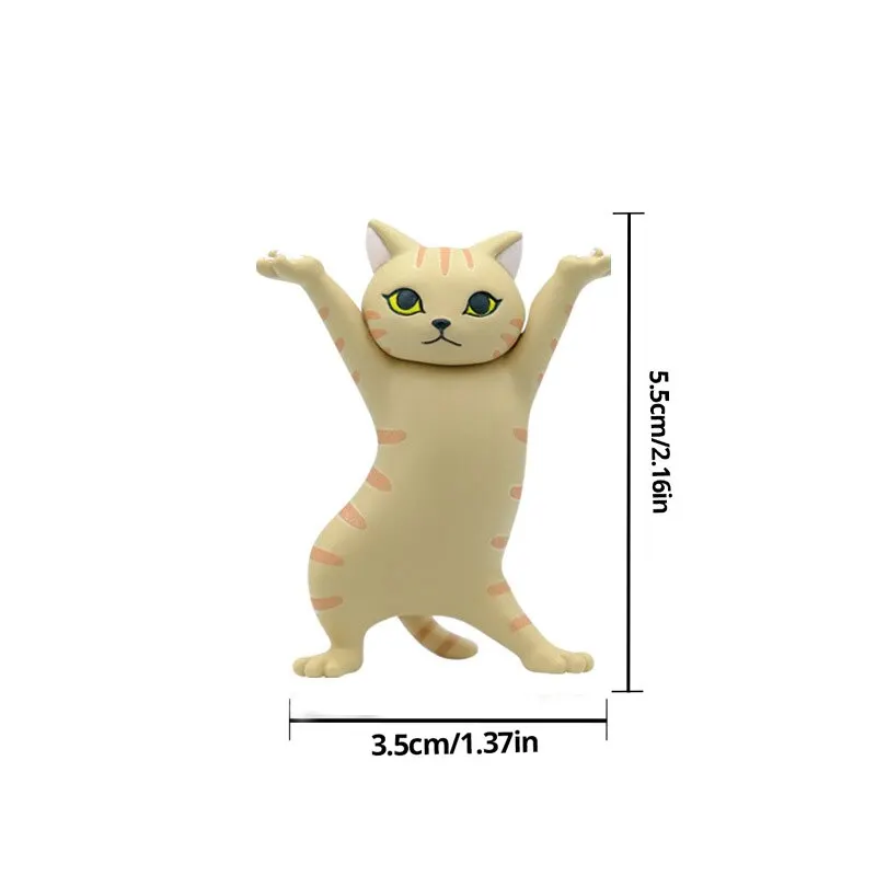 5 Models Dancing Cat Figure Decoration Animation Cat Model Fashion Toy Enchanting Cat Capsule Toy Doll Cake Decoration - Image 6