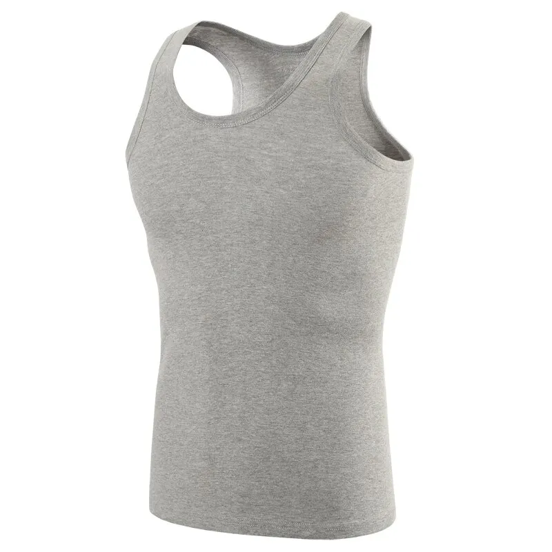 5/3/1 Pack Men To Multi-size Solid Color Tight Vests For Teenagers Comfortable Cotton Sleeveless T-shirts Sports Running Tops - Image 6