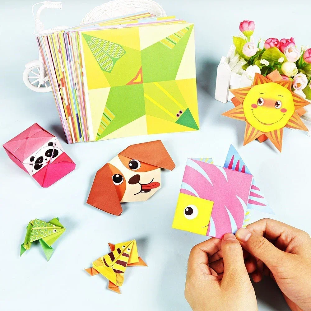 54 Pages Montessori Toys DIY Kids Craft Toy 3D Cartoon Animal Origami Handcraft Paper Art Learning Educational Toys for Children - Image 2