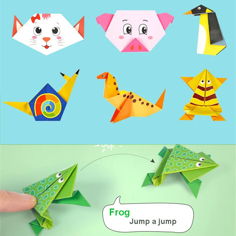 54 Pages Montessori Toys DIY Kids Craft Toy 3D Cartoon Animal Origami Handcraft Paper Art Learning Educational Toys for Children - Image 3