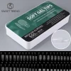 550pcs Soft Gel Nail Tips Medium Short Almond Coffin Full Cover Matte Extension Tool Acrylic Press on Nail French Manicure Decor