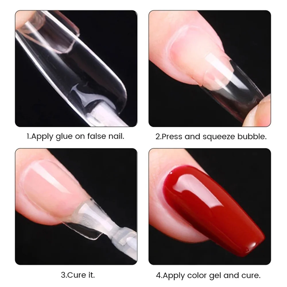 550pcs Soft Gel Nail Tips Medium Short Almond Coffin Full Cover Matte Extension Tool Acrylic Press on Nail French Manicure Decor - Image 6