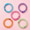 5Pcs Bell Sounds Circle Bell Cat Toy Soft Mesh Bouncing Spring Self Play Cat Toy Bite Resistant Colorful Cat Hose Toy