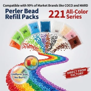 5mm Perler Fuse Beads Set 221 Colors 120 Colors 1000PCS Hama Beads DIY Ironing Puzzle Educational Toy Gift For Kids Children